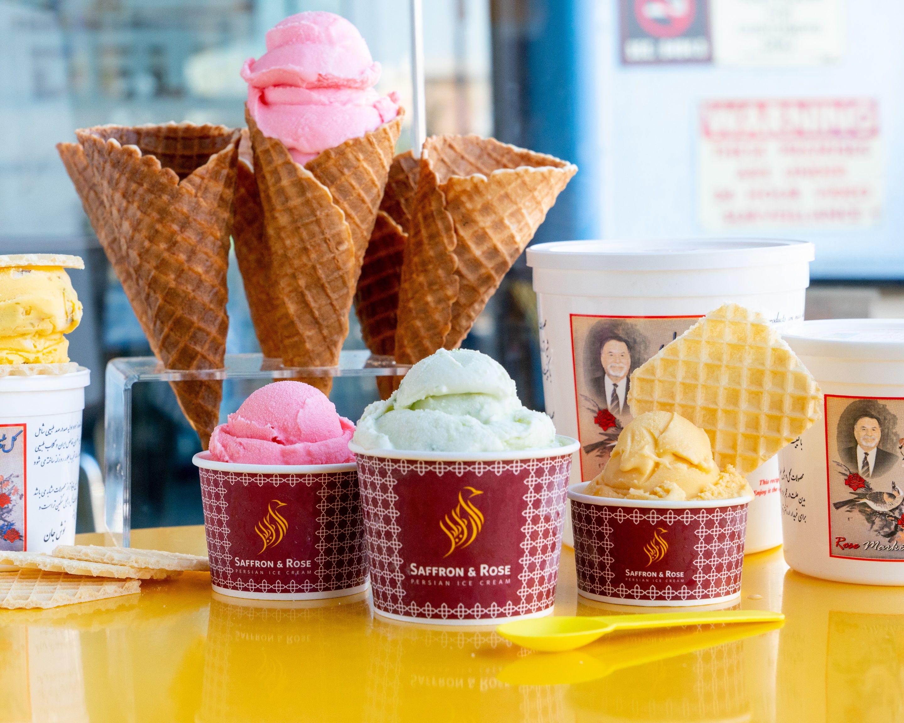 Saffron & Rose Ice Cream