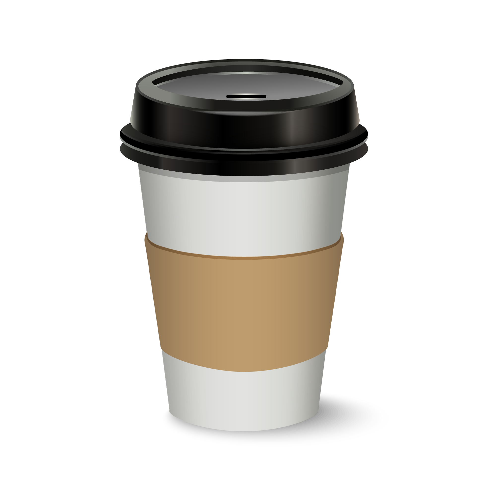 This is a realistic image of a takeway coffee cup provided by FreekPik.com.